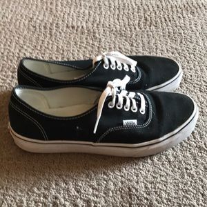 Vans, Black Authentic Lows, Men’s size 10